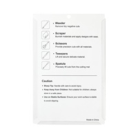 Kit d'outils de désherbage de vinyle DIYlobby Silhouette Cameo 5 pièces en ABS+acier avec boîte cadeau, certifié CE ROHS