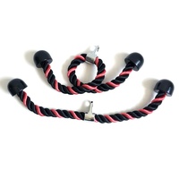 Accessoires pour machine à câbles de gym, système de poulie 27 et 36 pouces, corde de triceps rose de luxe pour tirage vertical