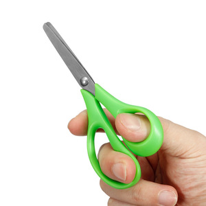 Left Hand Right Hand Student Scissors Stainless Steel Red Green Straight Head Office Paper Craft Cutting Home Use - Product Image 2