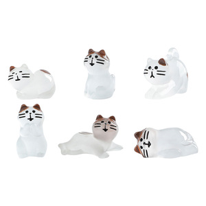 ตุ๊กตาแมวเรซิ่น Lanshuo ของตกแต่งขนาดเล็ก 3 มิติ พร้อมไฟ น่ารัก สไตล์ฮาโลวีน สำหรับของขวัญงานฝีมือตกแต่งโต๊ะทำงานธีมไก่ - Product Image 3