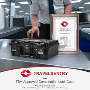 กล่องใส่ปืนพกแบบแข็ง Kinghardcase ได้รับการรับรองจาก TSA สำหรับการเดินทาง <span class=keywords><strong>กัน</strong></span>น้ำ <span class=keywords><strong>กัน</strong></span><span class=keywords><strong>กระแทก</strong></span> พร้อมกุญแจล็อค ทำจากพลาสติกแข็ง - Product Image 2