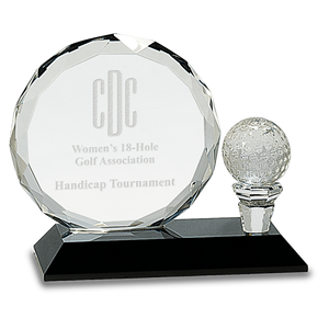 Trofeo <span class=keywords><strong>de</strong></span> golf <span class=keywords><strong>de</strong></span> <span class=keywords><strong>cristal</strong></span> noble con diseño <span class=keywords><strong>de</strong></span> bola y <span class=keywords><strong>disco</strong></span> para premios <span class=keywords><strong>de</strong></span> trofeo <span class=keywords><strong>de</strong></span> reconocimiento <span class=keywords><strong>de</strong></span> torneo Hoyo en Uno - Product Image 1