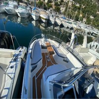 Plateforme de bain et cockpit pour bateau Beneteau Flyer 7.7 Spacedeck 2016, revêtement de pont en mousse EVA imitation teck, style SeaDek MarineMat, auto-adhésif