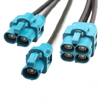 Connecteur H-MTD, assemblage de câbles Ethernet automobile, Rosenberger E6K10D-1CAZ5-Z d'origine, faisceau de câbles blindés pour voiture 10 Gbps