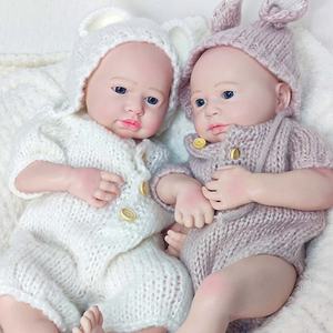 Venta al por mayor de alta calidad Bebes Soft Weighted <span class=keywords><strong>Reborn</strong></span> Baby Dolls Soft Silicone <span class=keywords><strong>Twins</strong></span> Boy and Girl - Product Image 5