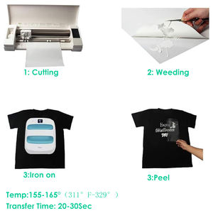 Diylobby Puff Vinyl Heat Transfer HTV Fer sur Vinyle pour T-Shirts DIY Compatible pour <span class=keywords><strong>Cricut</strong></span> <span class=keywords><strong>ou</strong></span> Silhouette <span class=keywords><strong>Cameo</strong></span> - Product Image 5