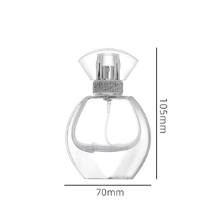 Botella de recarga de fragancia transparente 30ml 50ml Botellas de spray de vidrio Cosméticos Embalaje vacío Uso difusor al por mayor - Product Image 4