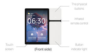 La base de bâtiment intelligent Hiwink sur le panneau de commande tactile IOT Tuya TPP06 pour l'intelligence de toute la <span class=keywords><strong>maison</strong></span> prend en charge l'éclairage de scène de rideau - Product Image 3