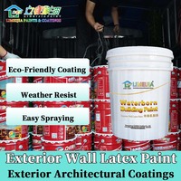 Peinture murale extérieure au latex Limeijia avec une excellente protection UV et anti-fissures pour les immeubles de bureaux, prix direct usine