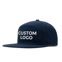 Surfing Beach Hat Waterproof 7-Panel Gorras Custom Embroidery Rubber PVC Logo Golf Hats Outdoor Sports Baseball Caps