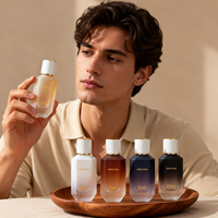Flacon de parfum portable 50 ml avec pulvérisateur à col serti, en verre cristal, logo personnalisé, flacon de parfum givré