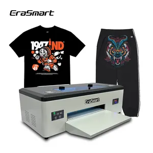 Erasmart Heat Transfer Film T Shirt Printing Machine Digital Dtf Print Pet Film Printer A3 Dtf Printers With 1390 Head