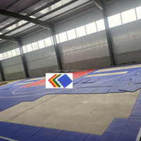 Sol modulaire en briques de plastique PP pour terrain de basket-ball extérieur portable