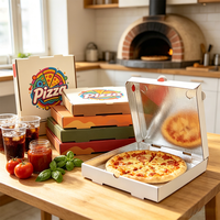 Boîte à pizza SP4388 pour la restauration en plein air, renforcée en aluminium, résistante aux chocs, durable
