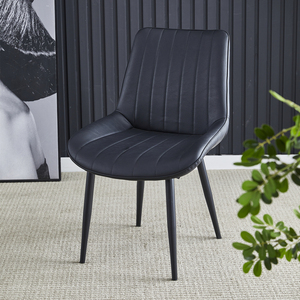 Venta Directa <span class=keywords><strong>de</strong></span> Fábrica, Silla <span class=keywords><strong>de</strong></span> <span class=keywords><strong>Comedor</strong></span> Moderna, Económica y Duradera, Tapizada, con Asiento Acolchado, Patas <span class=keywords><strong>de</strong></span> Metal y Cuero - Product Image 4