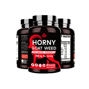 OEM Horny Goat Weed Maca Ginseng proporciona energía y vitalidad, resistencia, apto para hombres y mujeres adultos, 60 gomitas. - Product Image 2