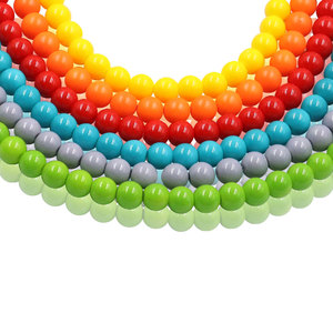 Cuentas de cristal de Murano de <span class=keywords><strong>6mm</strong></span> de stock mixto cuentas redondas azul/blanco/Rosa/púrpura para fabricación de joyas para Decoración - Product Image 3