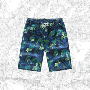 Pantalones Cortos de Playa para Hombre, de Secado Rápido, Estilo Casual, Talla Grande, 100% Poliéster Tejido, Diseño Sólido, Cintura Media con Cordón, Transpirables - Product Image 3