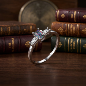 Anillos de Plata de Ley 925 con Circonita Cúbica Brillante, Joyería Elegante para Mujeres y Niñas, Ideal para Regalo - Product Image 3