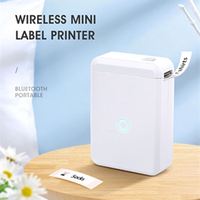 Nimbot D110 Printer Label Termal Nirkabel-USB Portabel + Kertas Termal Baterai 1200MAh 203DPI Stiker Perekat Diri