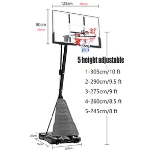 可移动篮球架可调高度底座水或砂黑钢户外设备出售
