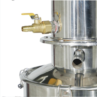 IKEME Distillateur d'eau électrique en acier inoxydable 5L/h 20L/h à prix abordable pour laboratoire – Machine de production d'eau pure