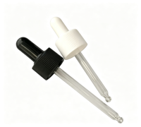 Bouchon compte-gouttes Premium 24/410 à rayures verticales en plastique avec bulbe en caoutchouc pour flacon d'huile essentielle Boston – Meilleure vente