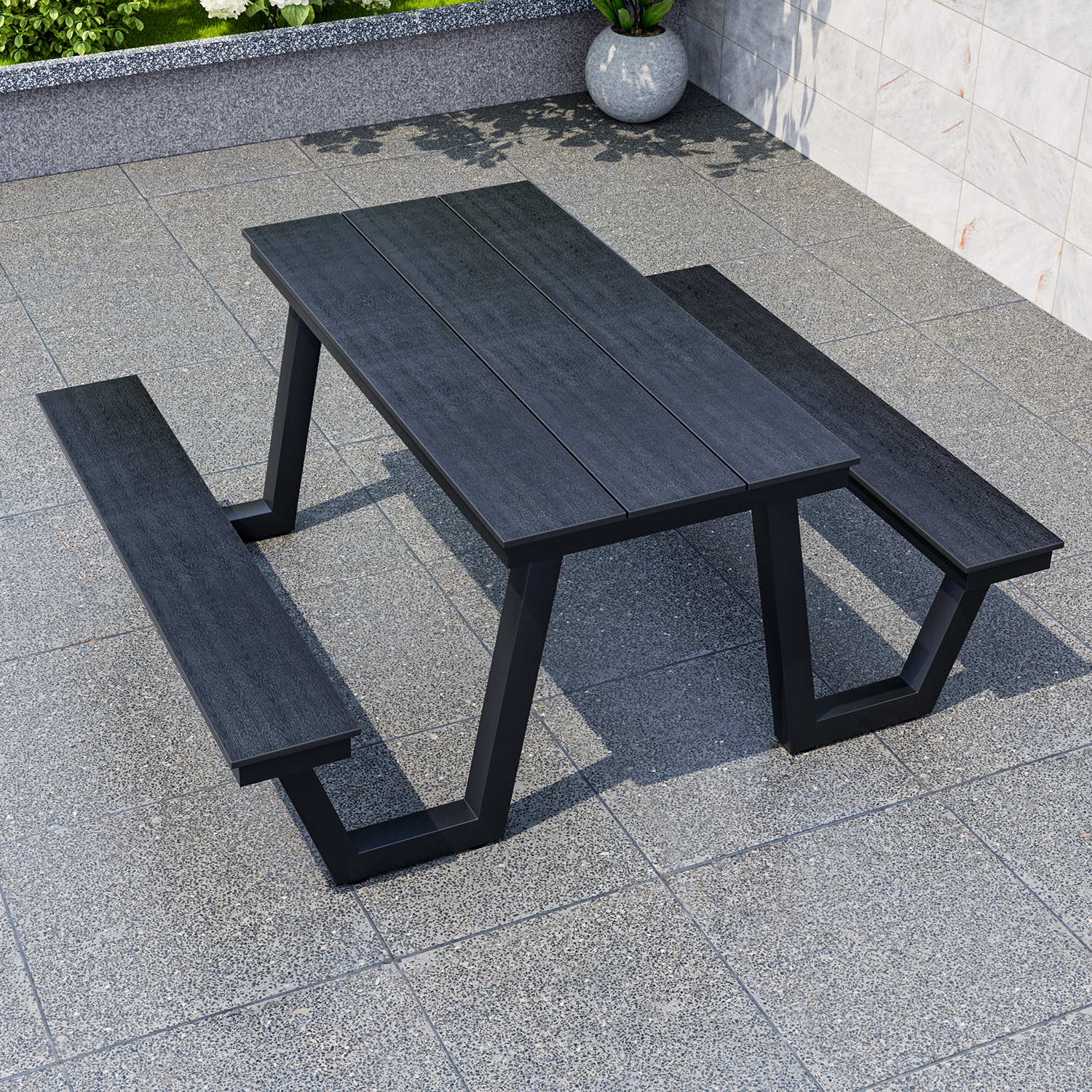 Tavolo BK-140cm con panca