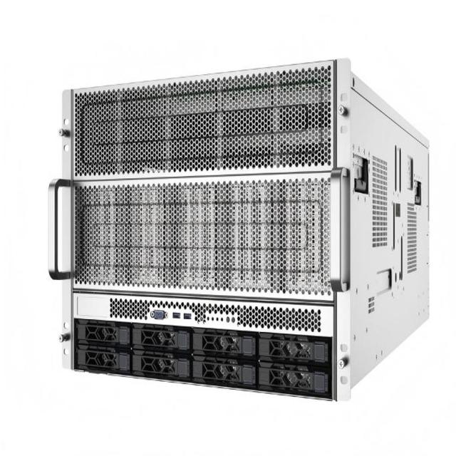 New GPU Server Ultra Micro Rack Server Super Computing Power Deep Learning AI Training 7U 8 Gpu Server Support 8*5090