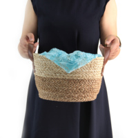 Panier à jacinthe d'eau panier de personnalisation paille fait à la main jouets durables paniers de rangement rangement et organisation à domicile
