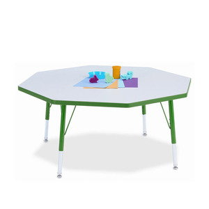 Tavolo da attività ottagonale regolabile in laminato con scrivania per studenti scolastici - Product Image 4