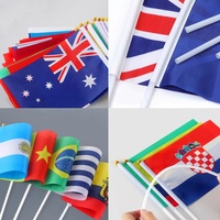 Offre Spéciale – Drapeaux de poche publicitaires personnalisés 2026 pour la Coupe du Monde de Football – Drapeaux nationaux de tous les pays