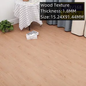 Vinyl Floor Tile Wooden Lvt Flooring Pvc Wood Plank Laminated Dance Plastic Pvc Flooring Sticker