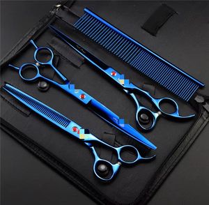 Tijeras profesionales de alta calidad para peluquería de mascotas, tijeras de corte de 8 pulgadas, curvas, para perros y cachorros, para adelgazar el pelo - Product Image 1