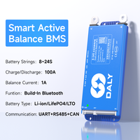 BMS de Alto Voltaje DALY 4s 8s JHB-R24TK1A Lifepo4, BMS para Baterías de Litio Lifepo4 de 4s 5s 6s 7s 8s Lto con Balance Activo de 1a, BT, UART