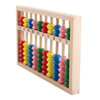 Abacus en bois de hêtre éducatif précoce en gros, jouets éducatifs mathématiques classiques Montessori personnalisés pour les enfants, filles et garçons