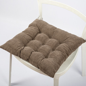 Coussins de siège carrés antidérapants en peluche épais, couleur unie, pour chaise de bureau, <span class=keywords><strong>coussin</strong></span> de siège doux et moelleux en tatami - Product Image 1