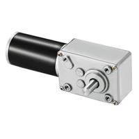 Moteur à engrenages à vis sans fin DC 24V à couple puissant, moteur à engrenages turbo à arbre unique, haute puissance, résistant à l'usure, moteur à engrenages à vis sans fin inversé