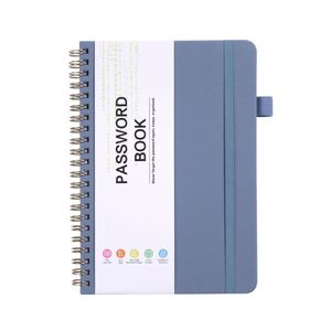 A6 B6 Custom PU Leather Hardcover Password Keeper Address Organizer <b>Book</b> Pocket Size Alphabetical Tabs Little <b>Book</b> of Passwords - Product Image 5