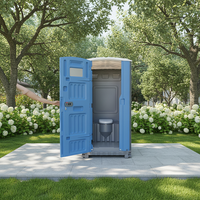 Toilettes portables en plastique HDPE à réservoir encastré, design moderne, pour cabine mobile, usage extérieur, vente directe par les fabricants