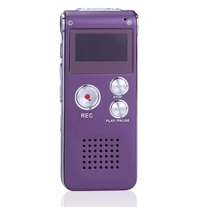 Grabadora con Control por Voz, Reproductor MP3, Pantalla LCD, Reducción de Ruido, Dispositivo Portátil para Reuniones y Conferencias, Dictáfono, Color Negro - Product Image 3