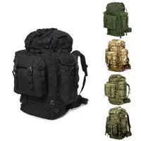 Sac à dos tactique robuste, imperméable et respirant, grande capacité 80L, pour randonnée et camping en plein air