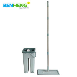 Mopa Plana de Microfibra Reemplazable de Manos Libres para Limpiar Pisos, Mopa Mágica Giratoria 360 con Cubo, OFERTA - Product Image 5