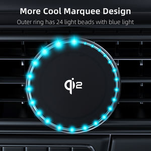 Nouveaux produits tendance 15w Qi2 chargeur sans fil support d'évent de voiture 360 support de téléphone magnétique de voiture rotatif avec charge sans fil - Product Image 2