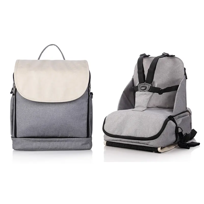 Popok Tas Ransel Multi-Fungsi Maternity Lampin Tas untuk Perjalanan Portable Lipat Perjalanan Booster Kursi Bayi Kursi Makan