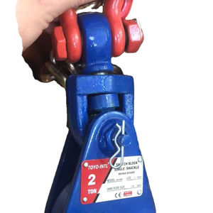 Polea de Arrastre TOYO-INTL Champion, Tipo Gancho, Tipo Grillete, 2 Toneladas, 5 Toneladas, 10 Toneladas, Polea de Arrastre de Una Sola Rueda de Alta Resistencia - Product Image 4