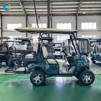 Voiturette de golf électrique 2+2 places, 4 places, pour la chasse, avec suspension rehaussée, prix usine de gros, produits chinois