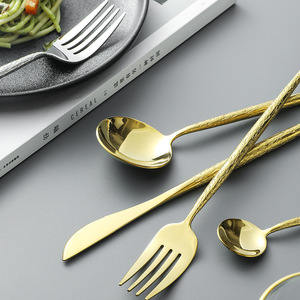 Juego de Cubiertos de Acero Inoxidable 304 de Jinhui Industrial, Cuchillo, Tenedor y Cuchara con Acabado Pulido Espejo, Vajilla de Estilo Occidental - Product Image 3