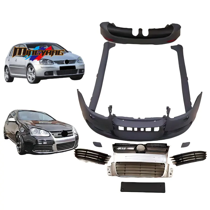 Hoge Kwaliteit 2003-2009 Auto Accessoires Auto Bumper Grills Zij Rok Bodykit Voor Vw Golf 5 V Mk5 Tot Golf 5 R32 Body Kit