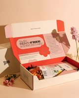 Boîte d'emballage en carton ondulé personnalisée pour fleurs, petite boîte pliable en carton pour envoi postal, vente en gros